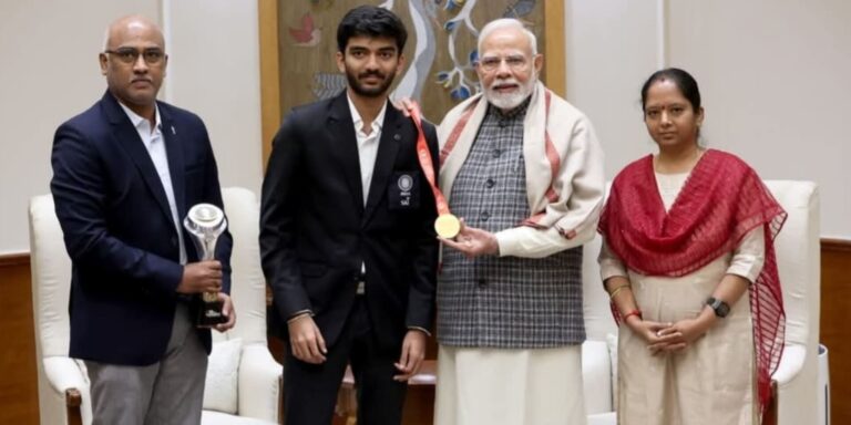 PM Modi Hails Chess Champion Gukesh as India’s Pride