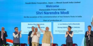 PM Modi inaugurates the green mobility initiatives in Hansalpur, Gujarat