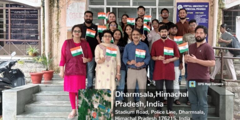 Journalism Department of Central University of Himachal Pradesh Joins ‘Har Ghar Tiranga’ Drive with Patriotic Fervour